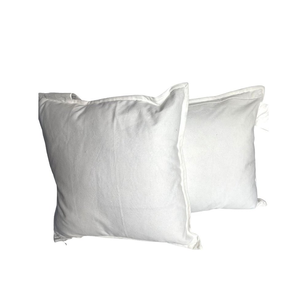 New Ralph Lauren Home Throw Pillows White with Turquoise Stripes Never Used - Picture 7 of 13